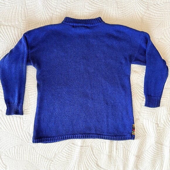 Vintage Kitty Hawk by Vivian Wang Statement Sweater Size L - Picture 2 of 9